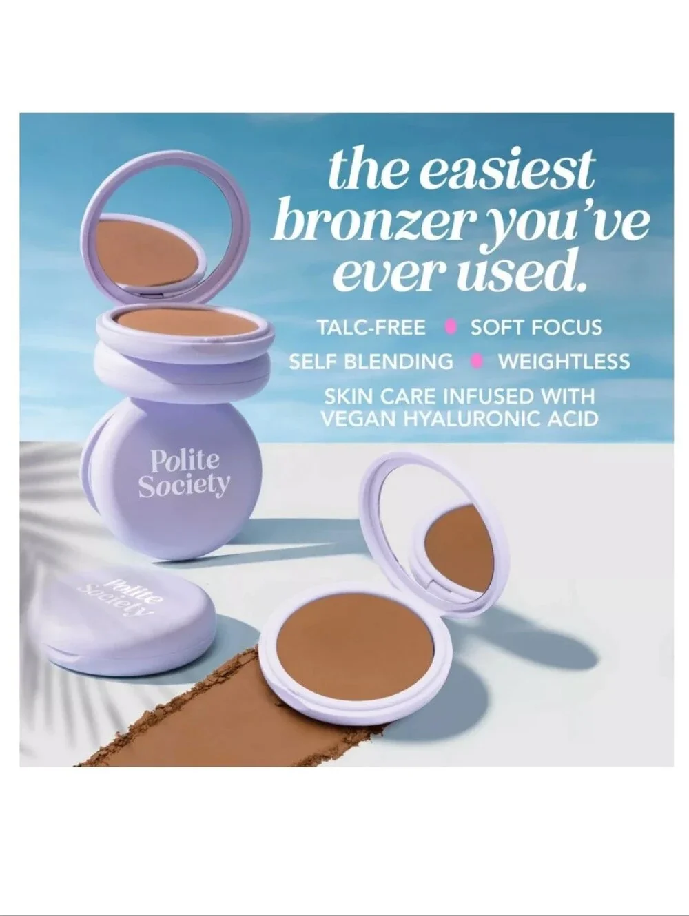 Polite Society Cabana Club Blurring Bronzer In Fench Riviera